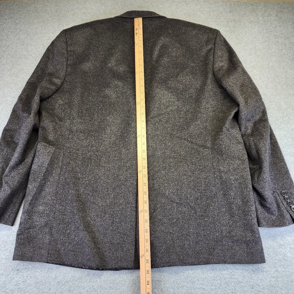 Lauren Ralph Lauren Mens 50L Gray Silk Wool Cashmere Blazer Sport Coat Jacket